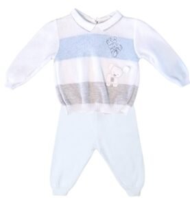 Completo bianco e blue