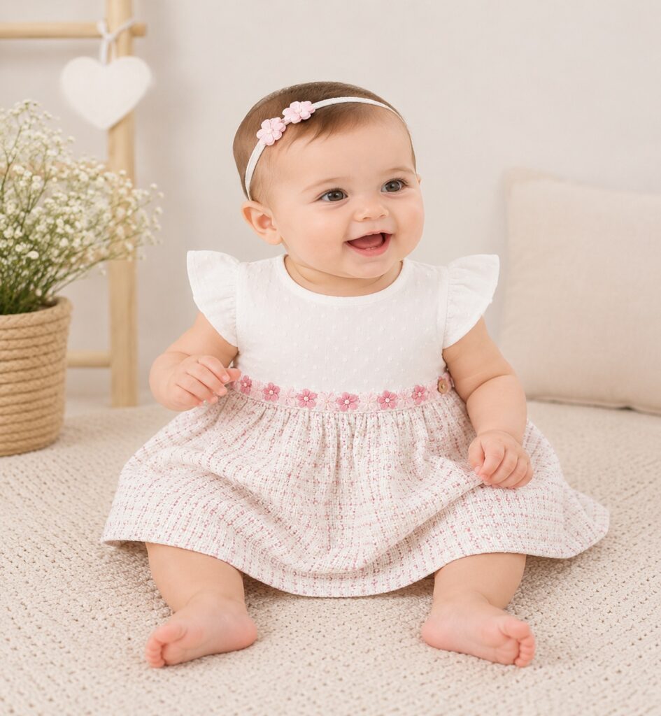 Abito a quadrattini bambina