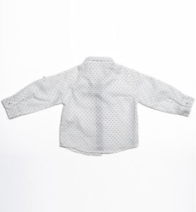 Camicia bianca a fiorellini