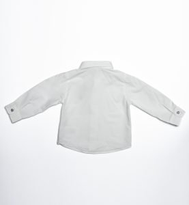 Camicia bianca bottoni a righe (2)