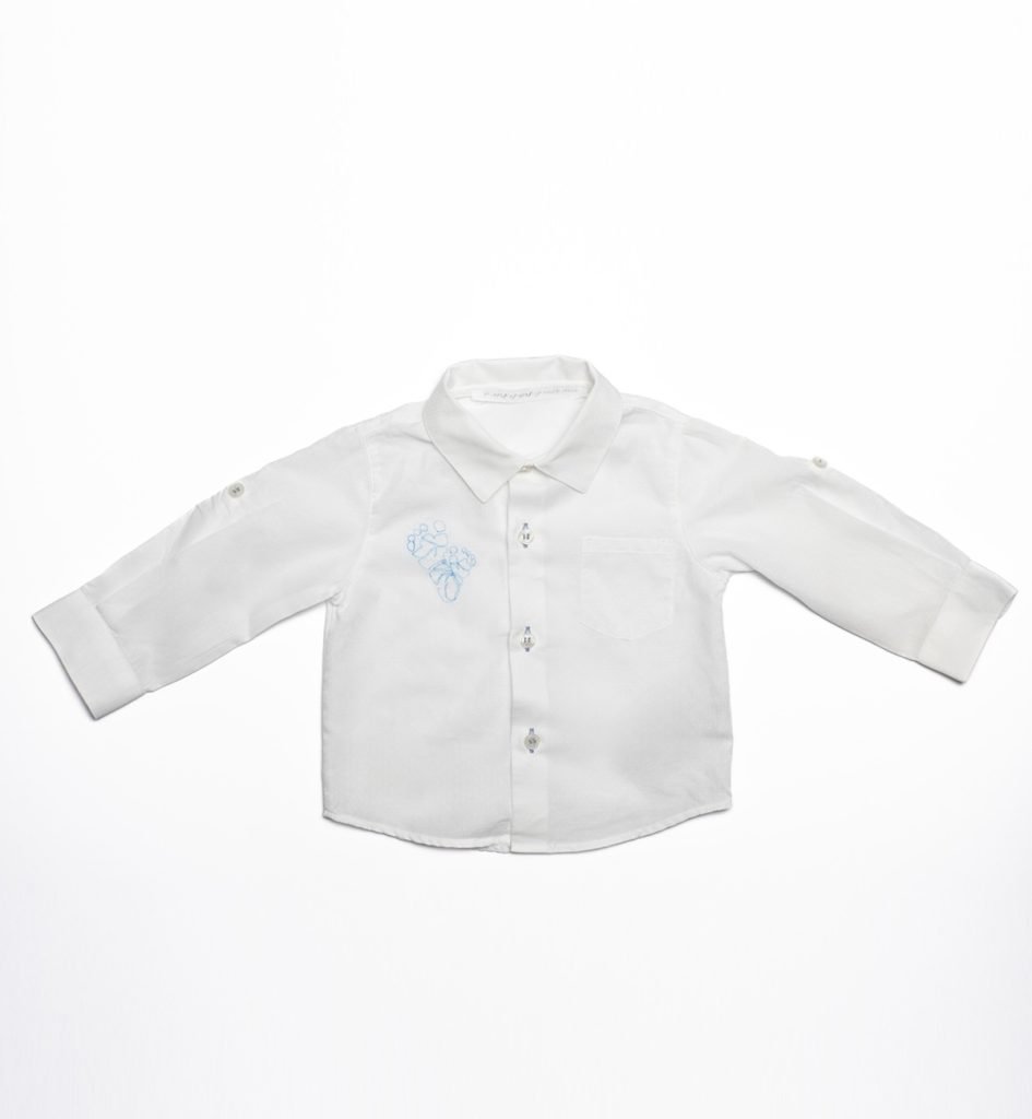 Camicia bianca richiami blue