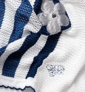 Coperta righe blue