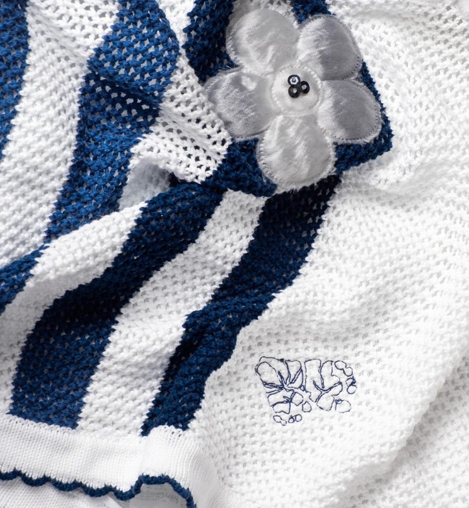 Coperta righe blue