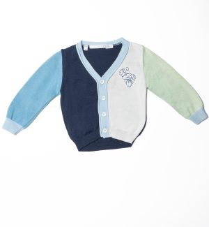 Giacchina bianca blue e verde