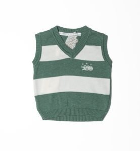 Gilet bianco e verde