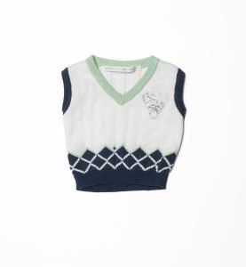 Gilet rombi blue