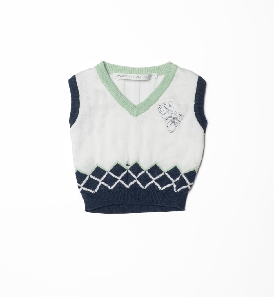 Gilet rombi blue
