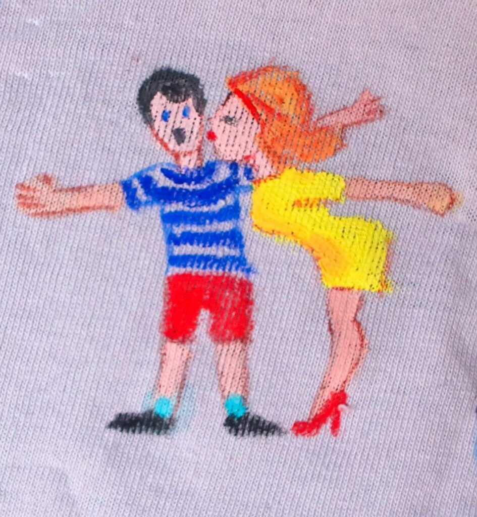 Momento dolce di amore e complicità