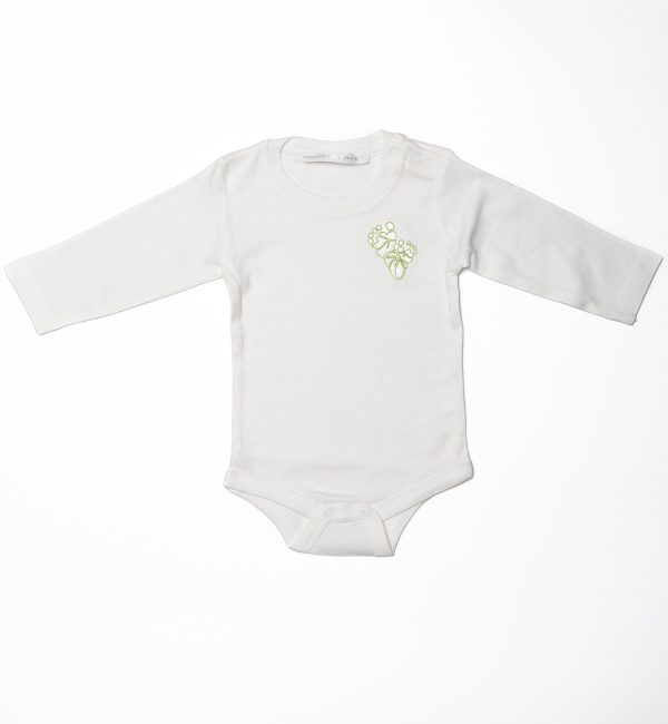 Body manica lunga logo verde
