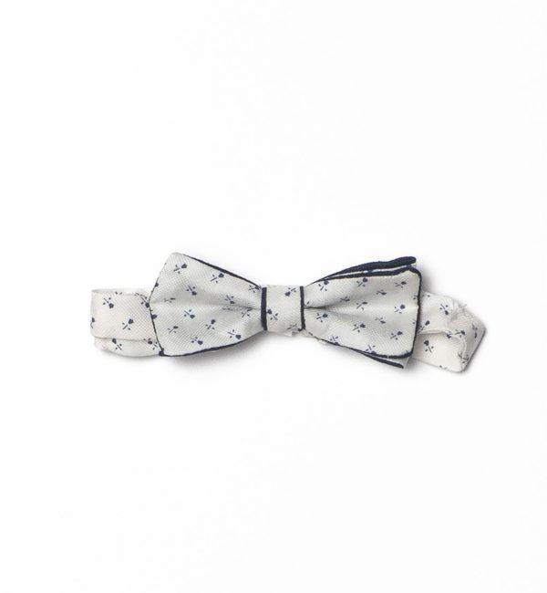 Fiocco doppio bianco e blu